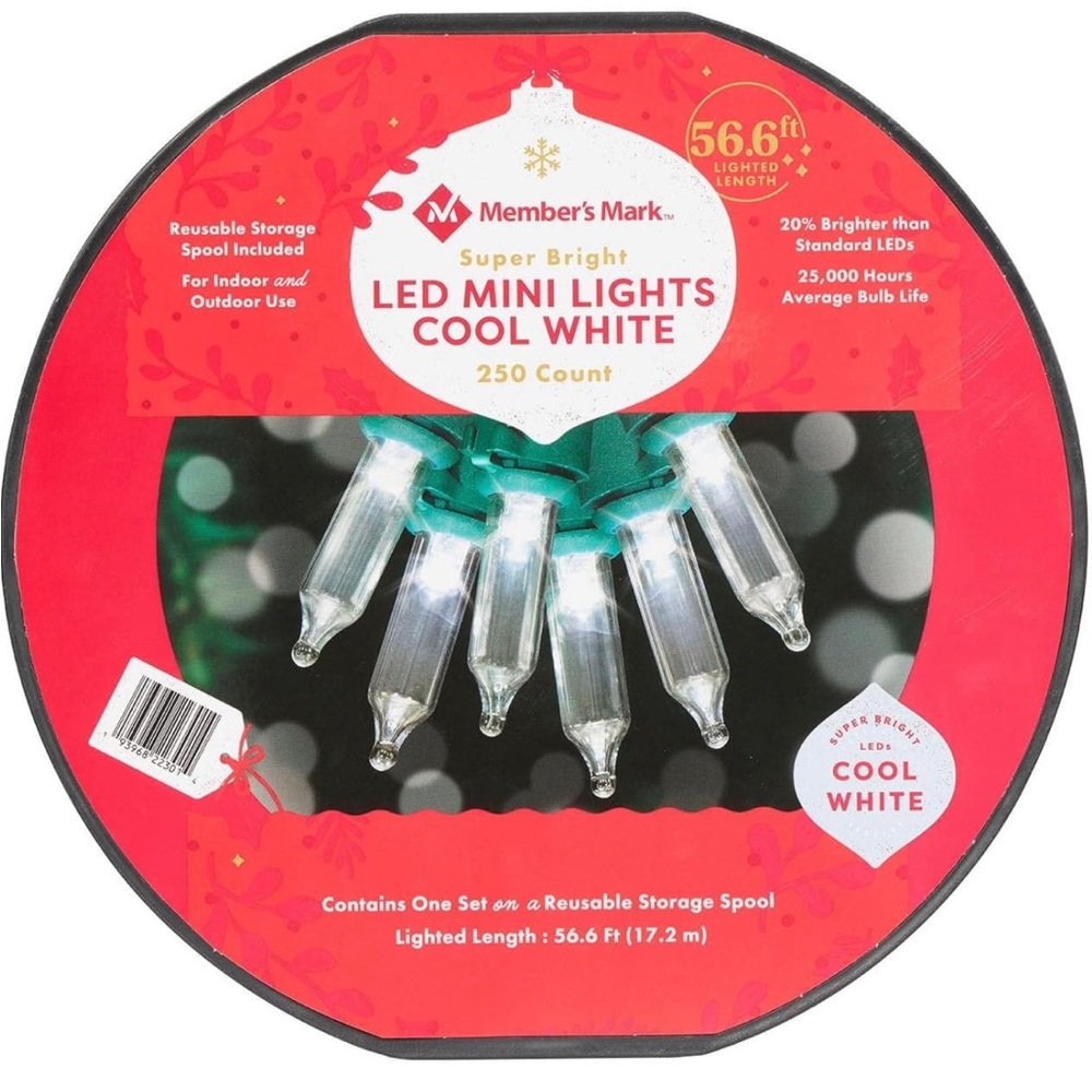 Christmas LED Lights 250 Count 56.6 Ft